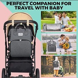 Unbranded Diaper Bag Backpack With Changing Station Baby Backpack Diaper Bag Port Green