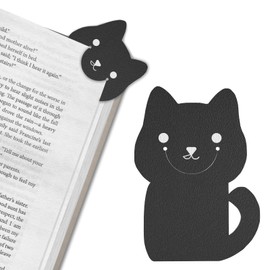 WOCOCN Leather Cute Bookmark, Creative Book Corner for Reading, Size 3.15 x 2.26 in, Book Accessories, Suit for Teachers Students Book Reading Lovers, for School Office Home Supplies