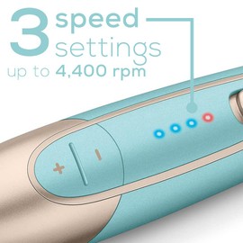 Beurer MP84 Professional Manicure & Pedicure Nail Drill Kit, 14-Piece Cordless Electric Nail File with 10 Attachments, LED Light, Adjustable Speed, Charging Storage Case