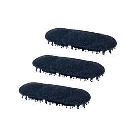 Kamipita Super Mini Series 3 Pcs Cute Velcro Hair Clips, Glitter, Glitter Hair Clips, Hairpins Hair Bands and Short Hair (5.5*2cm, Black)