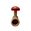 Wooden World Brown and Red Nutcracker Set of 2 Natural