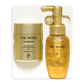 The Whoo UV Ultimate Anti-Wrinkle Cushion Sun Balm Special Set, 1 Item, 13g / 더후 유브이 얼티밋 안티 링클 쿠션 선밤 기획세트, 1개, 13g