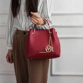 MKF Collection Tote Bag for Women, Vegan Leather Top-Handle Shoulder Bag Handbag Purse by Mia K