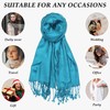Achillea Large Soft Silky Pashmina Shawl Wrap Scarf in Solid
