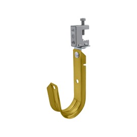 Prime Cable Management 2 Inch Heavy Duty Metal Cable & Wire Support J-Hook Hangers with Swivel Beam Clamp - 25 pack