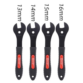 XIAOCUNCN Bike Cone Wrench Set Tool,Bicycle Spanner,Durable Multi-Function,Carbon Steel,(13, 14, 15, 16, 17, 18, 19mm) Bicycle Wheel Hub Axle Nut Install Remover (4 pieces (13,14,15,16mm))