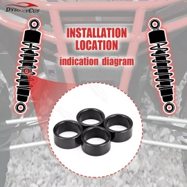 DYSO 2" Suspension Lift Spacer Kit Fit Honda Pioneer 500 700 700-4 1000 UTV BLACK
