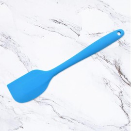 Silicone Spatula for Cooking Heat Resistant, 8.27 Inch Small Kitchen Spatula Silicone, Flexible Rubber Spatula for Baking (Blue)