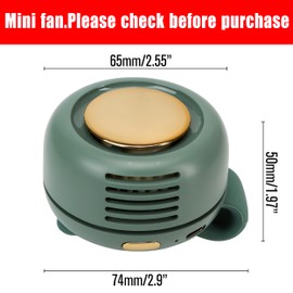 Portable Rechargeable Mini Whirlwind Fan Clip on Shirt or Neck, Waist Wearable, 3 Speeds Silent Bladeless Electric Ventilador, Hands-Free, Type-C Suitable for Travel Office Outdoor Accessories Gift