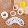 6pcs Gasket Replacements for Sodastream Bottle, White Silicone Bottle O