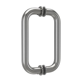 Bathlink 8" Shower Door Handle Compatible with 1/4" to 1/2" Thickness Glass for Shower Doors, Stainless Steel 304 Shower Doors Handles Replacement