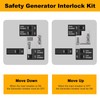 QYZZRS Generator Interlock Kit Compatible with GE 100 Amp Panel,1