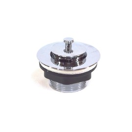 UNITED STATES HDW Chrome P105C Finish Mobile Home Bath Tub Strainer Assembly with Pop Stop Plastic, Pack of 1