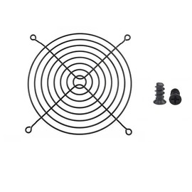 Easycargo 2pcs 140mm Fan Grill 140mm Guard Black with Screws (Black 140mm)
