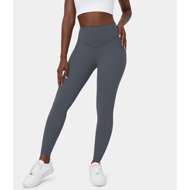 Halara UltraSculpt SoCinched High Waisted Tummy Control Side Pocket Shaping Training Leggings#summer#summervibes#NovaTopFinds#TikTokShopBacktoSchool:_Silent Blue_full length_S(4-6)