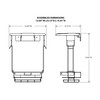 TrashRac 82153-3 Gallon Trash Rack System