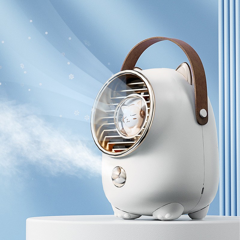 Air Conditioner Fan Multifunctional Portable 350ml Humidifying Spray Usb Rechargeable