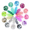 Nail Glitter 12 Colours Fluorescent Glitter Make-Up Glitter Sequin for