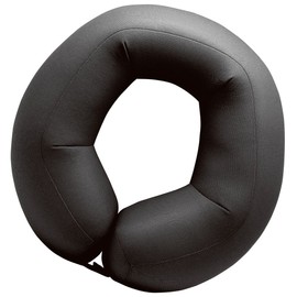 MOGU Bead Cushion, Black Pillow, Neck Pillow, Black (Total Length: Approx. 11.0 inches (28 cm)