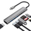 USB C HUB WALNEW USB-C Converter Adapter 7-in-1 USB Hub
