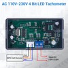 DONGKER Digital LED Tachometer, AC 230 V 110 V Digital