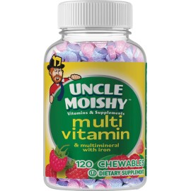 Uncle Moishy Multi Vitamin and Mineral Chewable Dietary supplement 120