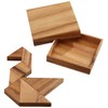 Philos 6212 Puzzle Game Tangram, Colour-Brown