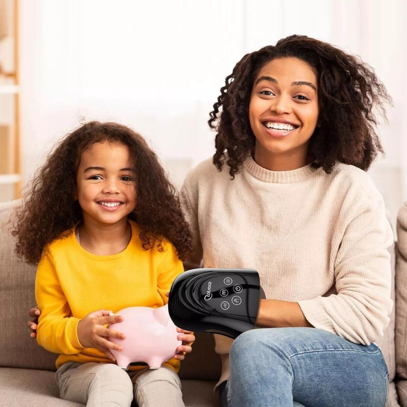 cotsoco Cordless Hand Massager with Heat and Compression for Arthritis