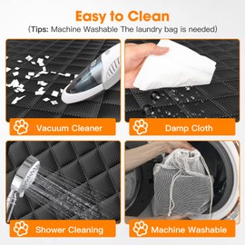 MIXJOY MIXJOY Dog Seat Cover for Back Seat Waterproof Dog Seat Covers for Cars, Car Seat Protector for Dogs, Nonslip Back Seat Cover for Trucks & SUV