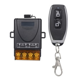 Smart Home 433Mhz AC85-220V 1CH Wireless Remote Switch Relay Receiver Transmitter Universal Remote Control Switch Module and 1PCS RF Transmitter Remote Controls 1527