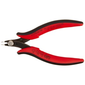 Hakko CHP TR-20-TM Micro Soft Wire Cutter, Reverse Mount, Flush-cut, 2.0mm Hardened Carbon Steel Construction, 48-Degree Angled Jaw, 8mm Jaw Length, 22 Maximum Gauge Cutting Capacity, IC Pin Compatible