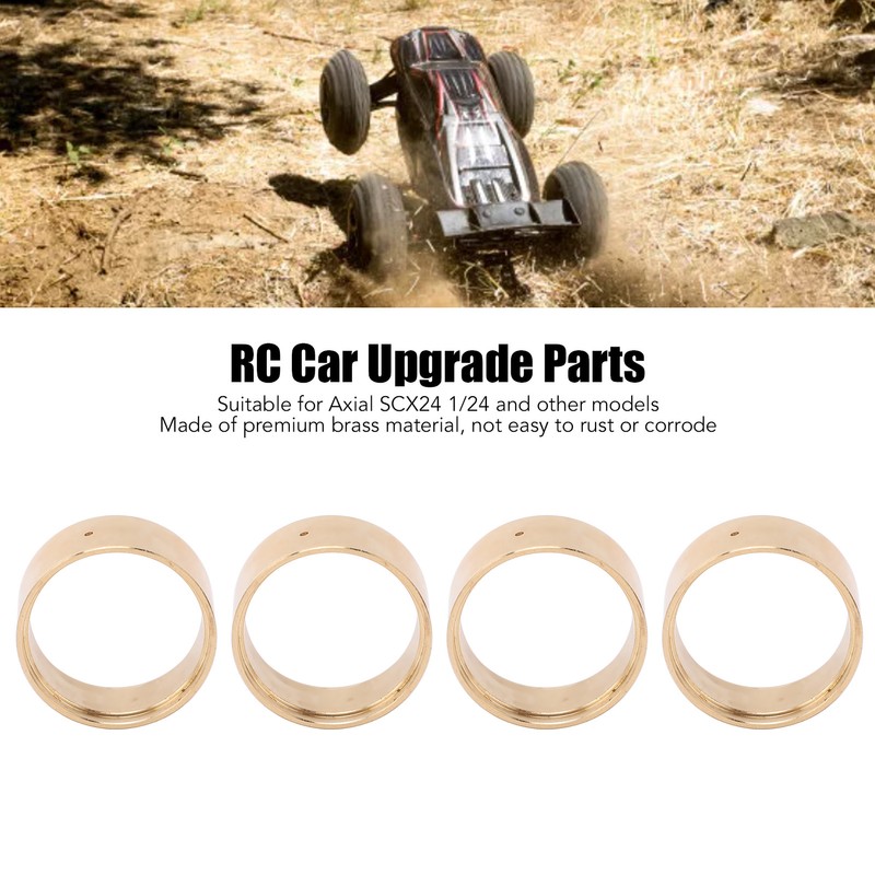 4PCS RC Brass Internal Beadlock Ring RC Car Clamp Ring