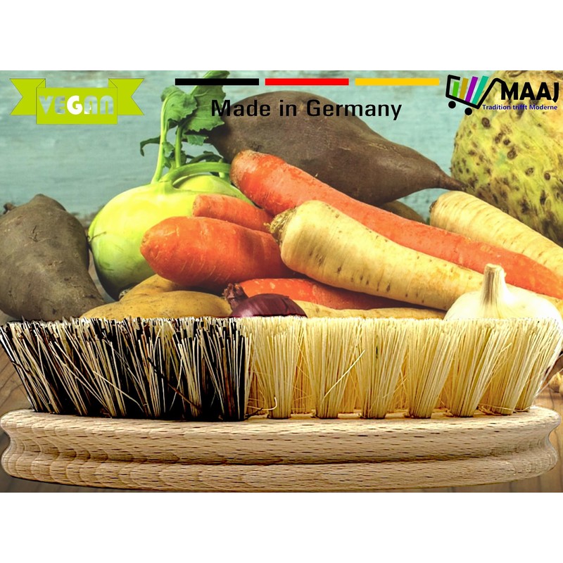 MAAJ Vegetable Brush and Mushroom Brush Set for Carrots, Vegetables,