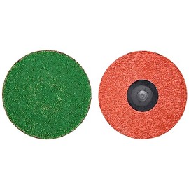 Merit ZIRC Plus Quick-Change Abrasive Disc, Cloth Backing, PowerLock Type III, Zirconia Alumina, 3" Diameter, Grit 36 (Box of 50)