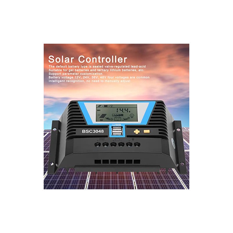 30A Solar Charge Controller BSC3048 12V/24V/36V/48V, Intelligent Detection