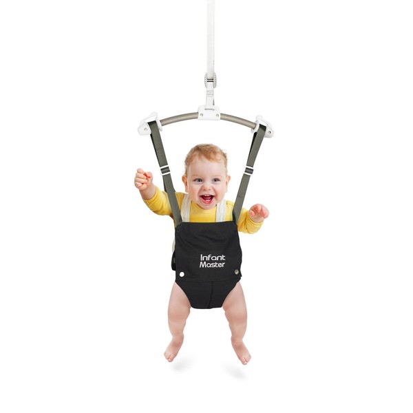 Infant Master Baby Doorway Jumpers, Sturdy Johnny Jumper Adjustable 10.8"-23.6" Strap, Soft Baby Johnny Bouncer w/Seat Bag, Protable Doorway Jumper and Boucer for Baby, Ideal Gift for Infant