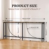 GRLEAF 70" Narrow Console Sofa Table with Built-in Power Strip