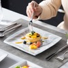 MALACASA Plates and Bowls Sets, 12-Piece Porcelain Dinnerware Sets for