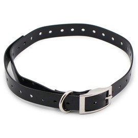 Replacement Extra TPU Collar Strap Band Buckle 3/4" for 998DRB Most Dog Training Collars/Barking Collar/Fence Black