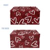 KUIFORTI Love Heart Tissue Box Valentines Day Leather Tissue Box