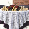 Alnicov Mr and Mrs Wooden Letters,Mr & Mrs Wedding Props