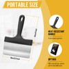 Heavy Duty Grill Scraper Stainless Steel Griddle Scraper with 5"