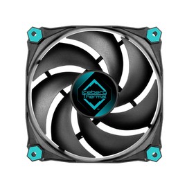 IceGALE Case Fan 120 mm, Pack of 3, Black, Optimised Airflow, 120 mm x 120 mm x 25 mm, Case Fan, Desktop Compatible