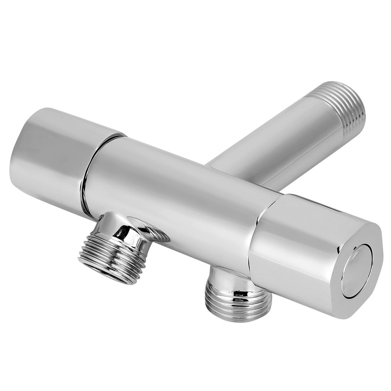 G1/2in Thread Brass 1 Inlet 2 Outlet Angle Valve ThreeWay