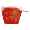 Ebros Gift Asian Takeout To Go Box Shaped Serving Bowl16Oz