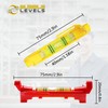 7 pcs Hanging Bubble Line Level for Building Trades, Engineering,