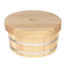 [Hinokio] Made in Japan, 2 Pieces, Body: Sawara, Lid: Hinoki, Diameter 7.8 x 4.2 inches (19.7 x 10.7 cm), Wooden Hinoki Hinoki Sawara