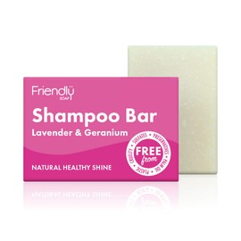Friendly Soap Handmade Natural Lavender & Geranium Shampoo Bar - Relaxing, Rich, Nourishing 95g