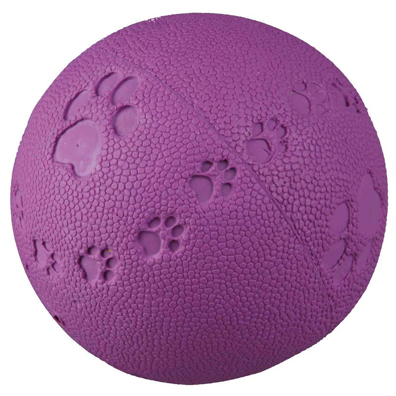 Trixie Natural Rubber Toy Dog Ball with Sound, 7 cm-