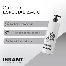 Gel para Cabello de Argán | Gel Fijador - Extra Fijación - Completa tu Neceser de Viaje - Baño Accesorios | Cuidado del Cabello - Protección contra Humedad y Anti Frizz | 480ml